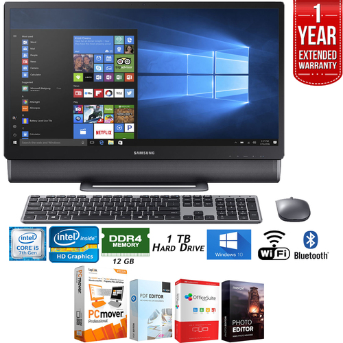 Samsung 23.8` Intel Core i5, All-in-One TouchScreen Computer +Extended Warranty Pack