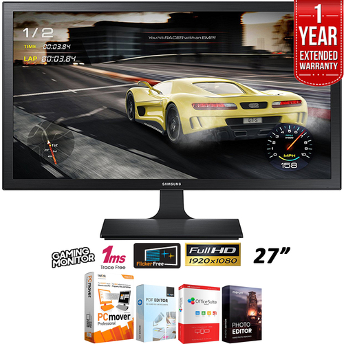 Samsung LS27E330HZX/ZA 27` LED-Lit Gaming Monitor +1 Year Extended Warranty Pack