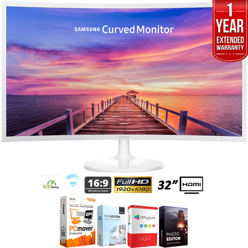 Samsung CF391 32` LED Curved Monitor Ultra Slim + Extended Warranty Pack