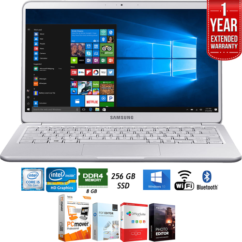 Samsung NP900X3N-K01US 13.3` Notebook 9 Intel i5-7200U Laptop+1Yr Ext. Warranty Pack
