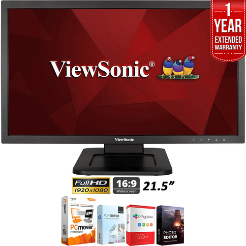 ViewSonic TD2220  22` LED 1920X1080 Monitor + Extended Warranty Pack