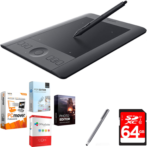 Wacom Intuos Pro Pen & Touch Tablet Small Refurbished w/ Corel Suite 17 Bundle