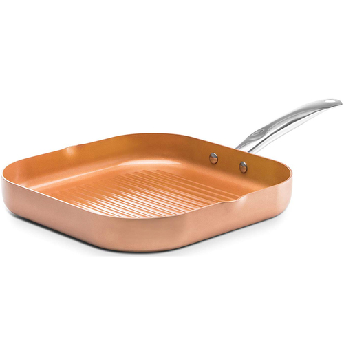 Zanzer 11-Inch Ceramic Coated Copper Griddle Frying Pan (CP20035)