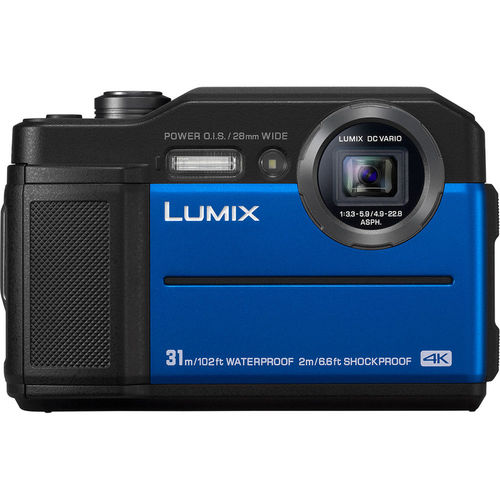 Panasonic Lumix DC-TS7A Waterproof Tough Digital Camera (Blue)