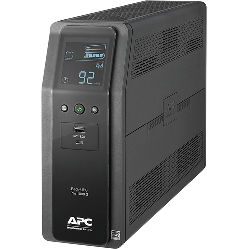 APC 1000VA Back-UPS Pro Sinewave UPS Battery Backup & Surge Protector (BR1000MS)