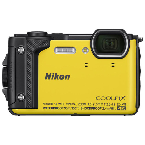 Nikon COOLPIX W300 16MP 4k Ultra HD Waterproof Digital Camera (Yellow) Refurbished