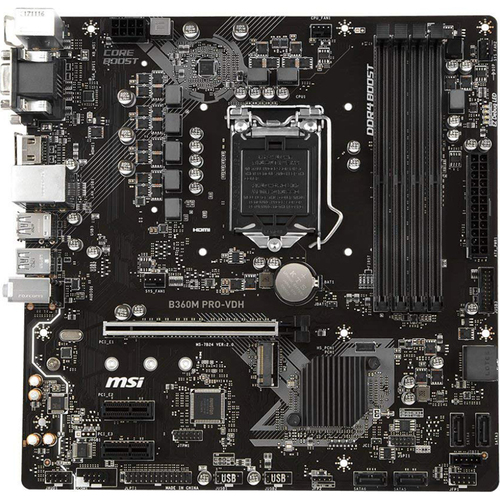 MSI B360M PRO-VDH Desktop Motherboard Intel Chipset Socket H4 LGA-1151