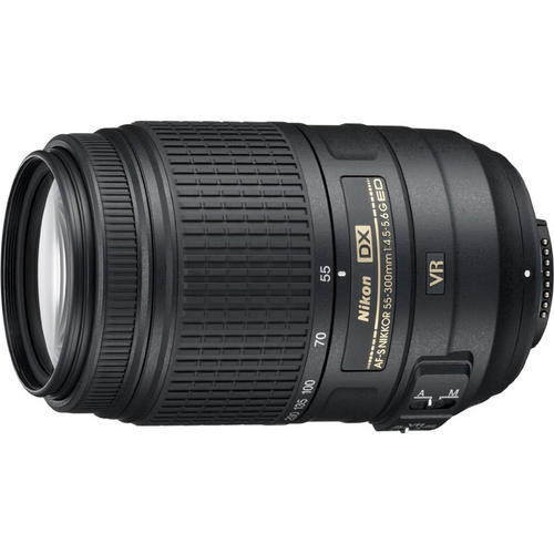 Nikon AF-S DX NIKKOR 55-300mm f/4.5-5.6G ED VR Black Lens (2197) for Nikon Digital SLR