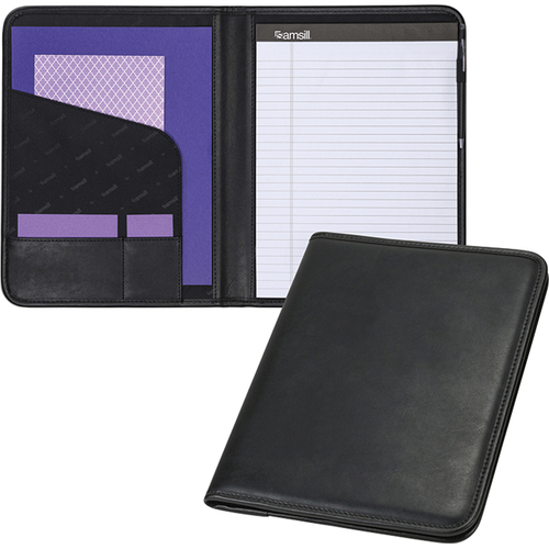 Samsill Padfolio Profssnal Leather Blk
