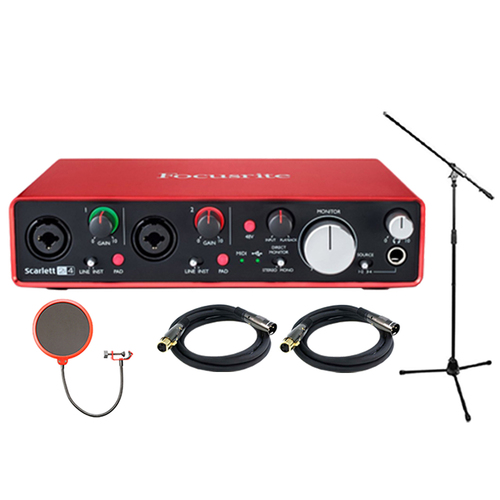 Focusrite Scarlett 2i4 USB Audio Interface (2nd Gen) w/ Professional Tools
