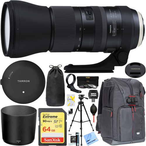 SP 150-600mm F/5-6.3 Di VC USD G2 Zoom Lens for Canon with Tap In Console & Mem