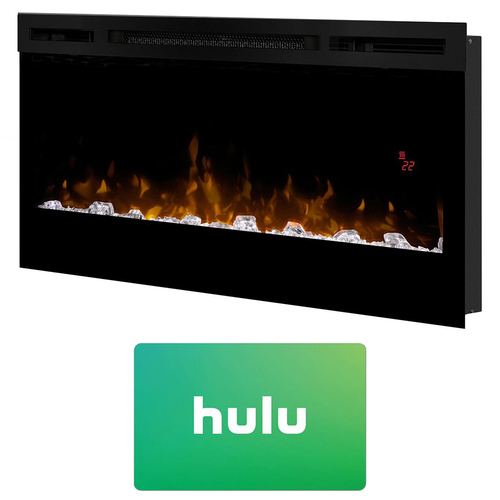 Dimplex Prism 34` Wall Mount Electric Fireplace w/ Hulu $25 Gift Card - BLF3451