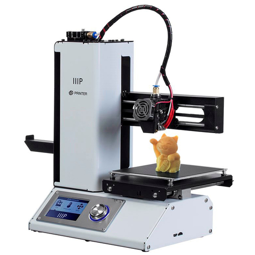 Monoprice MP Select Mini 3D Printer V2 with PLA Filament and MicroSD Card | White