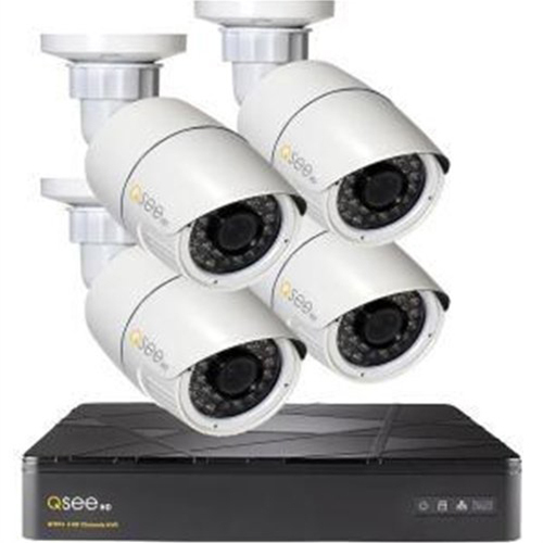 Q-SEE 4CH NVR 4-3MP IP BULLET CAM WITH 2TB HDD