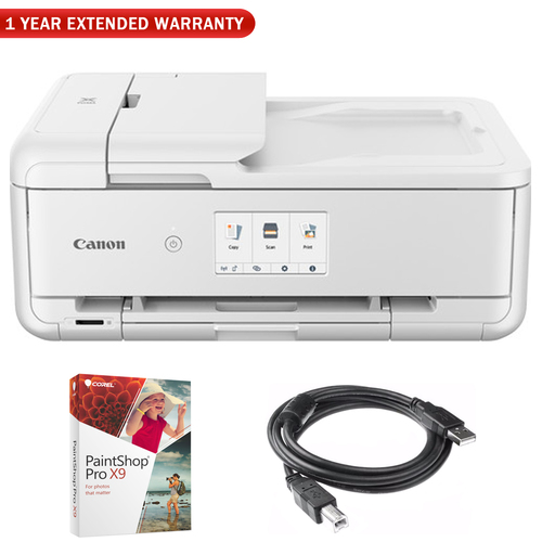 Canon Pixma TS9521C Wireless All-In-One Craft Printer w/ Warranty Bundle