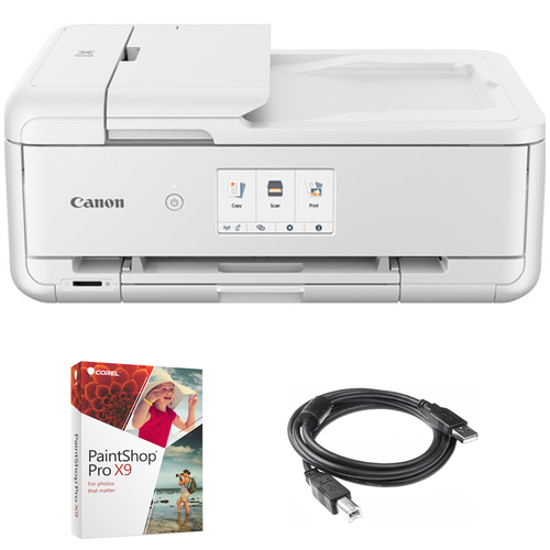 Canon Pixma TS9521C Wireless All-In-One Craft Printer + Paintshop Bundle