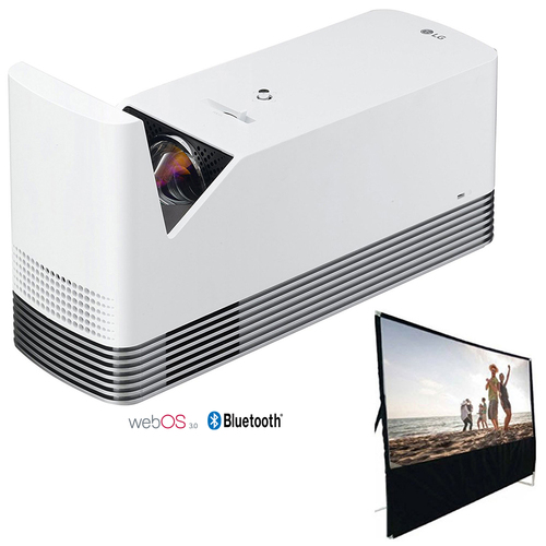 LG HF85JA Ultra Short Throw Laser Home Theater Projector w/100` Projector Screen