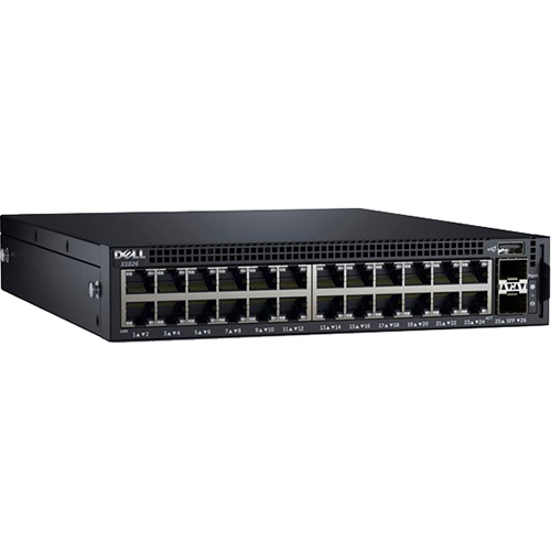 Dell Networking X1026 Switch 24 Ports Managed Rack-mountable - 463-5537