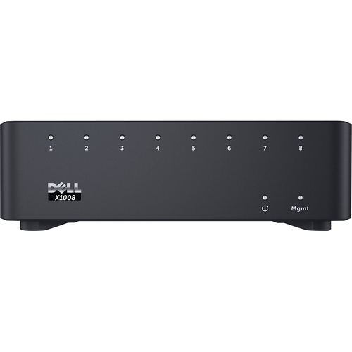 Dell Networking X1008 Switch 8 Ports Managed in Black - 463-5907