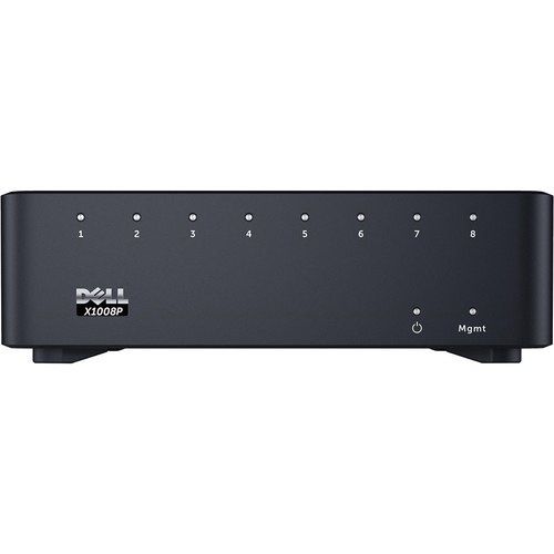 Dell Networking X1008P Switch 8 ports Managed in Black - 463-5908