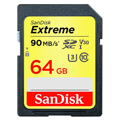 Sandisk 64GB Extreme SDXC Memory UHS-I Card w/ 90/40MB/s Read/Write - SDSDXVE-064G-ANCIN