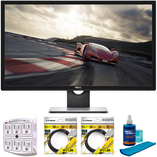 Dell 28` Ultra HD 4K 3840x2160 LED Backlit Monitor with Cleaning Bundle