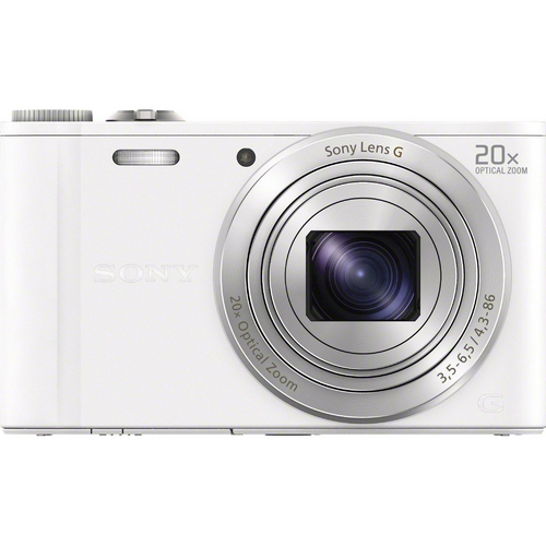 Sony White 18.2MP Digital Camera with 20x Opt. Image Stabilized Zoom - OPEN BOX
