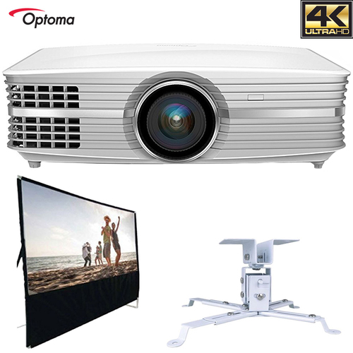 Optoma UHD60 4K UHD Home Theater Video Projector All In One Home Theater Bundle 
