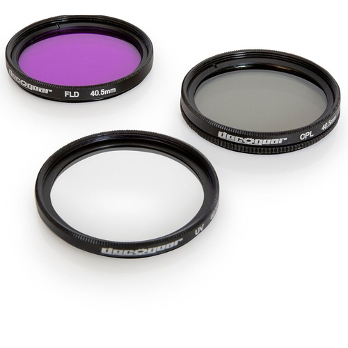 40.5mm 3 Piece Pro Level Lens Filter Kit - UV, FLD, Polarizer - FK405MM