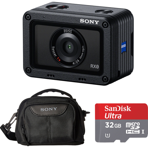 Sony RX0 Waterproof Wi-Fi 1.0-type Sensor Ultra-Compact Camera Accessory Kit