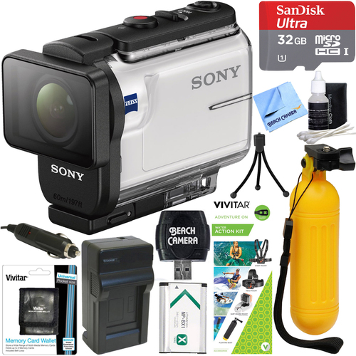 Sony HDR-AS300 Action Cam + Water Action Kit & Memory Bundle