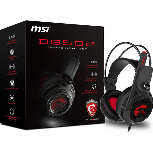 MSI Gaming Headset with Microphone - DS502 GAMING HEADSET