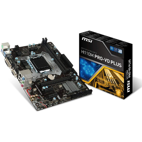 MSI Computer DIMM LGA 1151 Motherboards - H110M PRO-VD PLUS