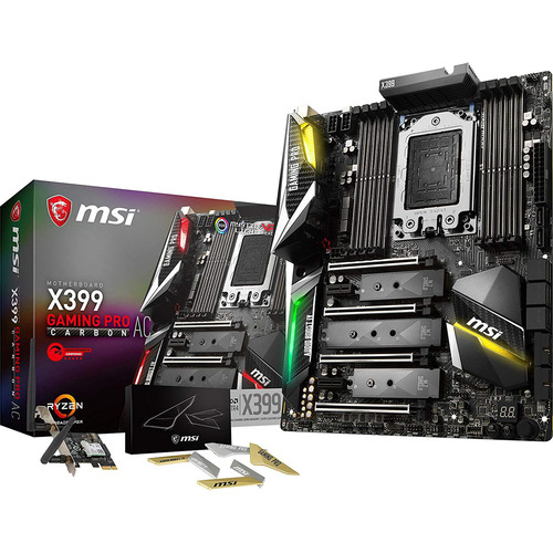 MSI Gaming AMD Ryzen ThreadRipper Extended-ATX Motherboard - X399GAMINGPROCARBONA