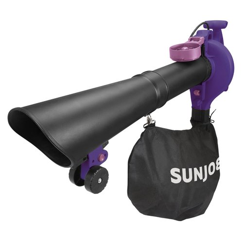 Sun Joe 14AMP 250MPH 4-in-1 Electric Blower/Vacuum/Mulcher/Gutter Cleaner SBJ606E Purple