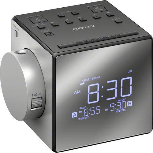 Sony Alarm Clock Radio w/Time Projection (ICF-C1PJ) - OPEN BOX