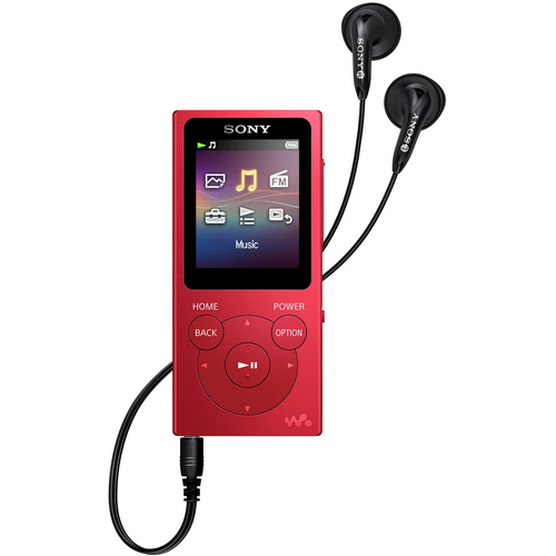 Sony NWE395/R 16GB Walkman MP3 Digital Music Player (Red) - Open Box