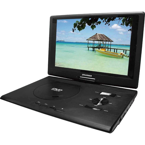 Sylvania SDVD1332 13.3` Swivel Screen Portable DVD Player w/ USB/SD Card Reader