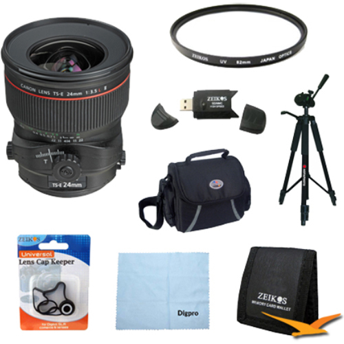 Canon TS-E 24mm f/3.5L II Ultra-Wide Tilt-Shift Manual Focus Lens Exclusive Pro Kit