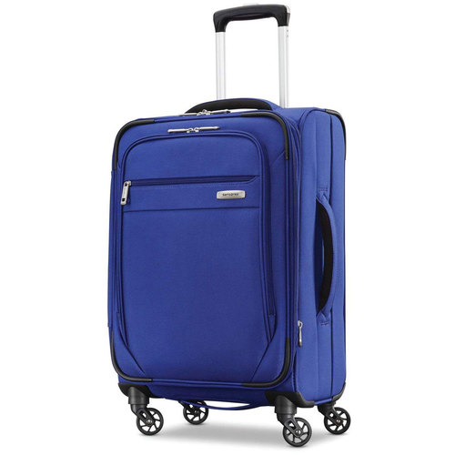 Samsonite Advena Expandable Softside Checked Luggage with Spinner Wheels, 29 Inch, Blue