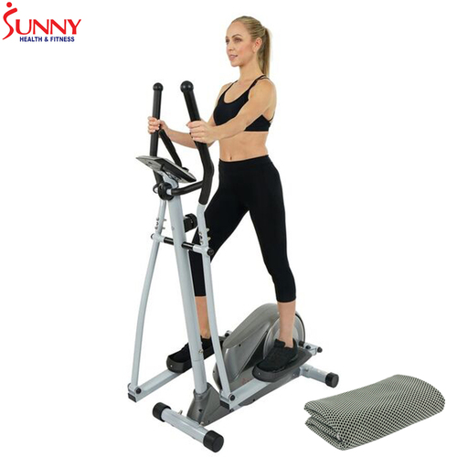 Sunny Health and Fitness Magnetic Elliptical Trainer w/ Cooling Towel