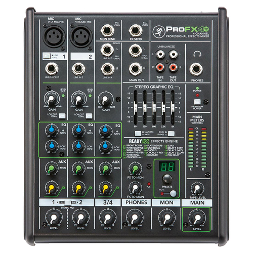 Mackie ProFX4v2 4-Channel Sound Reinforcement Mixer with Built-In FX 