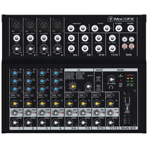 Mackie Mix12FX - 12-Channel Compact Mixer with Effects