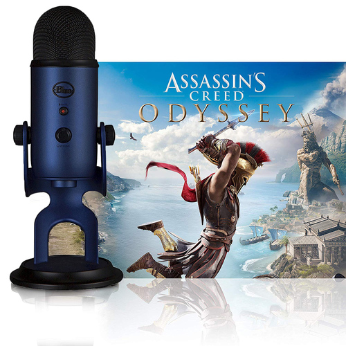 BLUE MICROPHONES Midnight Blue Yeti w/ Assassin's Creed Odyssey Bundle