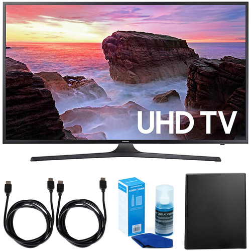 Samsung UN40MU6300FXZA 40` 4K Ultra HD Smart LED TV + Cut the Cord Wireless Tuner Bundle