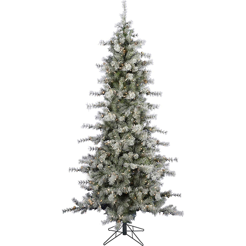 Fraser Hill Farm 6.5 Ft Buffalo Fir Slim Christmas Tree Clear Smart Light EZ - FFBF065-3SN