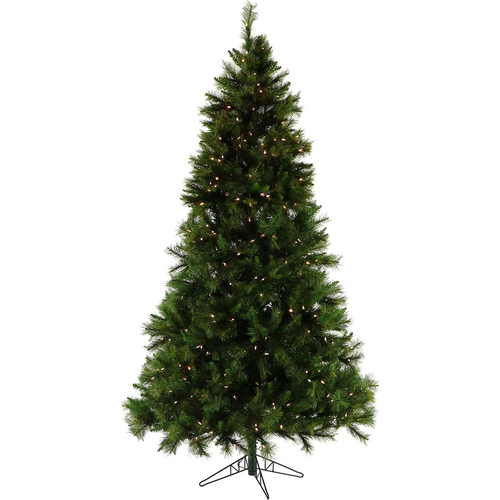 Fraser Hill Farm 6.5 Ft. Canyon Pine Christmas Tree with Clear LED Lighting - FFCM065-5GR