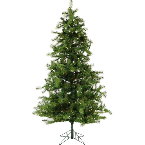 Fraser Hill Farm 6.5 Ft. Southern Peace Pine Christmas Tree with Clear LED Lighting - FFSP065-5GR