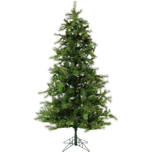 Fraser Hill Farm 6.5 Ft. Southern Peace Pine Christmas Tree w/ Multi LED Lighting - FFSP065-6GR