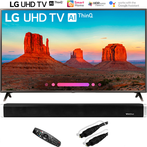 LG 65`-Class 4K HDR Smart LED AI UHD TV w/ThinQ (2018) + Sound Bar Bundle